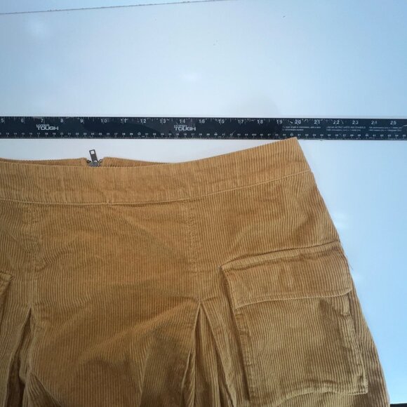 Wild Fable Corduroy Mini Skirt W/ Pockets & Pleats Tan Womens Size XXL - Picture 4 of 7